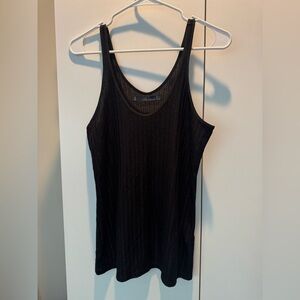 Black Ribbed knit Tank Top -  Zara